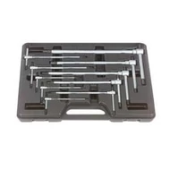 Három végű metrikus T-szárú hatszögkulcs klt. 2-10mm, 10db