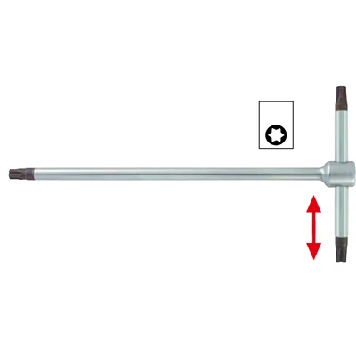Torx 3 végű kulcs csúszó T-szárral