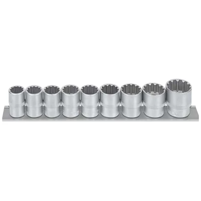 Dugókulcs klt. multidrive, 1/2" 10-24mm 9 db-os
