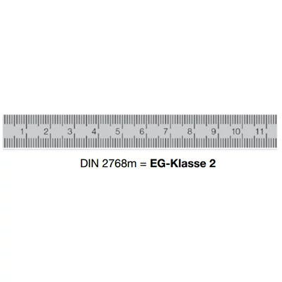 Inox vonalzó 13x0,5mm