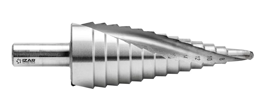 Lépcsős fúrók HSS-E inox csavart hornyú (1617)