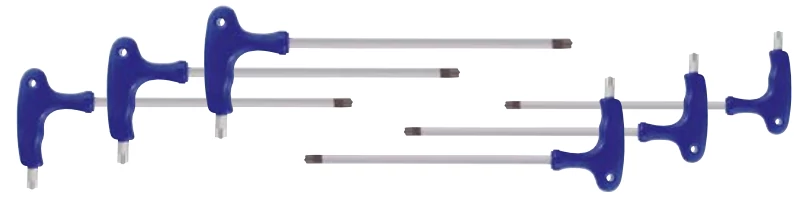 Torx / Biztonsági-Torx imbuszkulcs klt. keresztmarkolattal