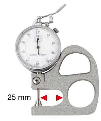 Gyors vastagságmérő 1/100 leolvasással