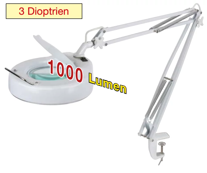 Asztali nagyítós lámpa 3 dioptria ¤125mm 22W